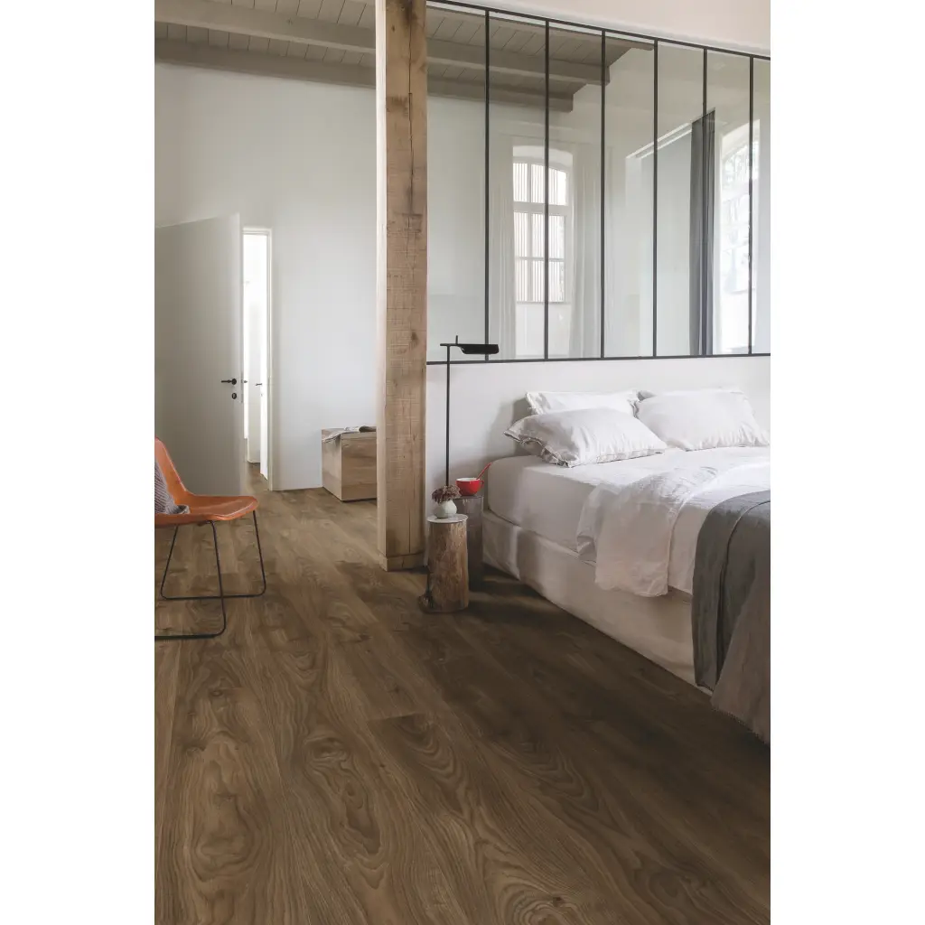 Panele Winylowe SPC LVT Dąb Wiejski Ciemnobrązowy BACP40027 Klasa 33 4.5 mm TAK, Podłoga winylowa, Balance Click Plus, Quick-Step Unilin