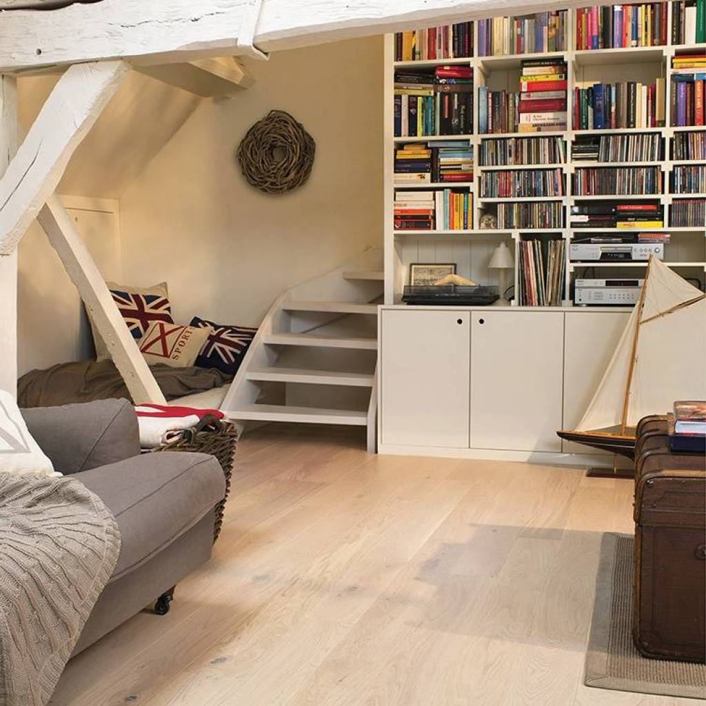 Oak Cotton White COM1451 12.5 mm, Podłoga drewniana, Compact, Quick-Step Unilin