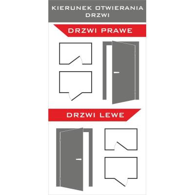 Drzwi zewnętrzne Nuuk Lewe 90