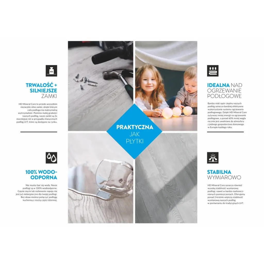 Panele Winylowe LVT Dąb Goldberg CBC 41612 Klasa 32 4 mm, Podłoga winylowa, Afirmax, Afirmax