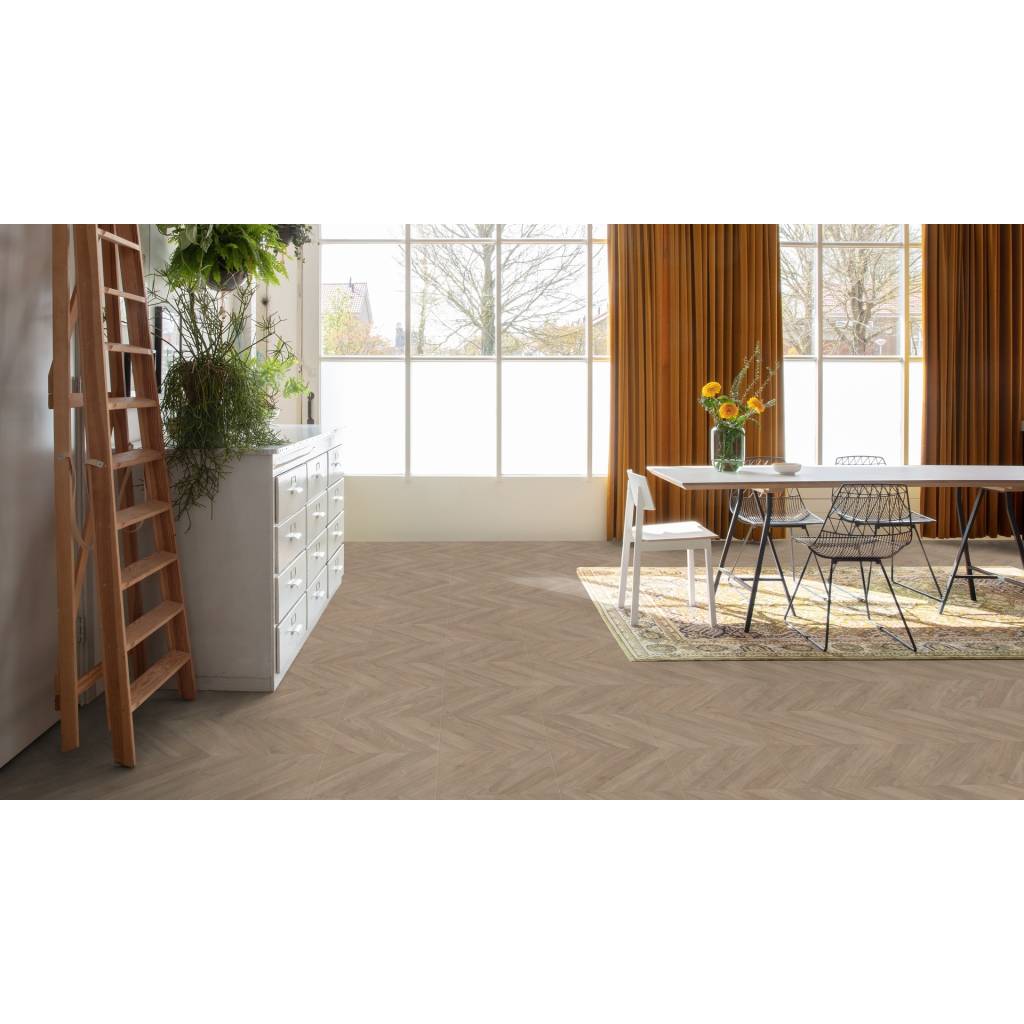 Panele Podłogowe Dąb Chevron Ciemnoszary IPA4164 AC4 8 mm, Panele podłogowe, Impressive Patterns, Quick-Step Unilin