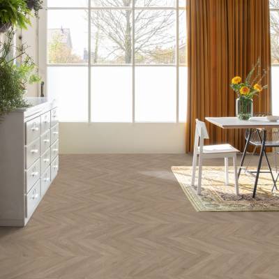 Panele Podłogowe Dąb Chevron Ciemnoszary IPA4164 AC4 8 mm