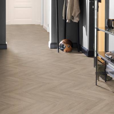 Panele Podłogowe Dąb Chevron Ciemnoszary IPA4164 AC4 8 mm