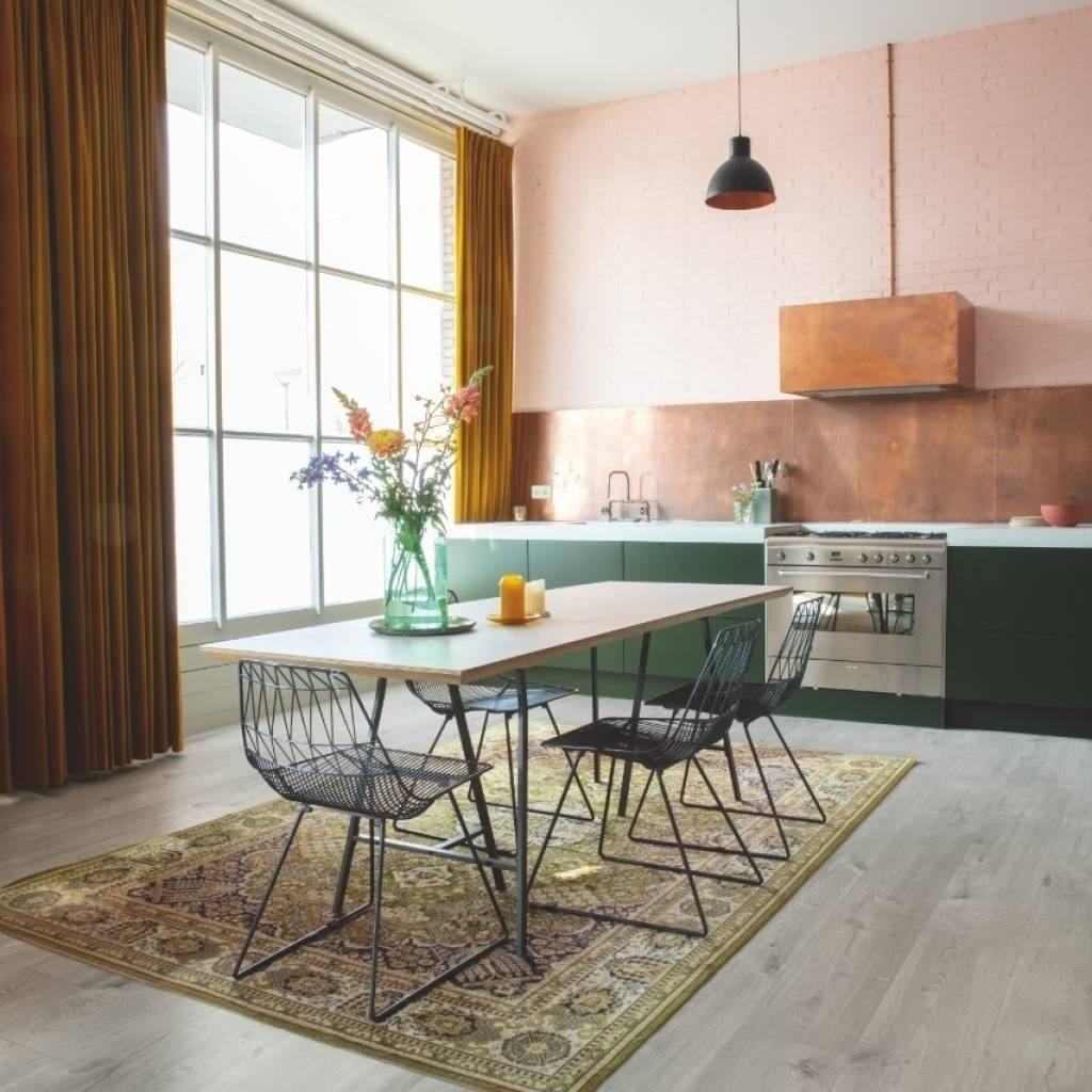 Panele Winylowe LVT Dąb Bawełniany Zimno-szary AVMP40201 Klasa 33 5 mm, Panele winylowe, Alpha Vinyl Medium Planks, Quick-Step Unilin