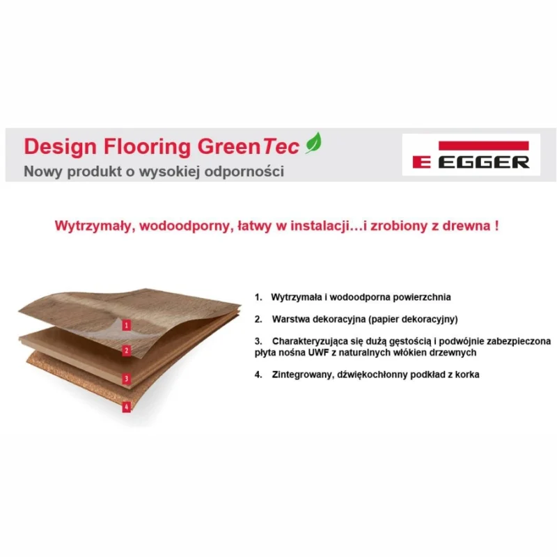 Panele Podłogowe Dąb Preston Brązowy EPD005 Klasa 33 7.5 