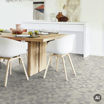 Panele Winylowe LVT Retro Puzzle Light Blue 36001006 4 mm Klasa 31