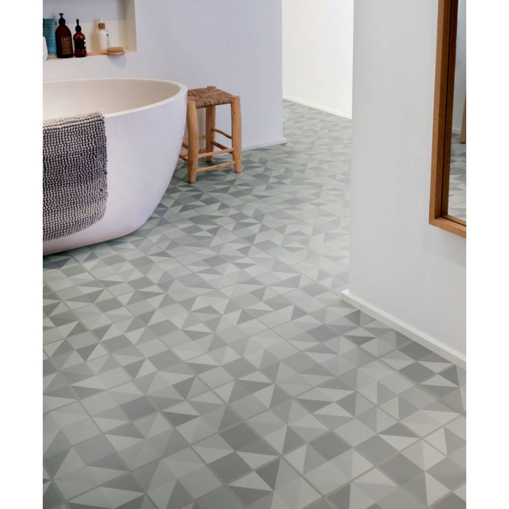 Podłoga winylowa Retro Puzzle Light Blue