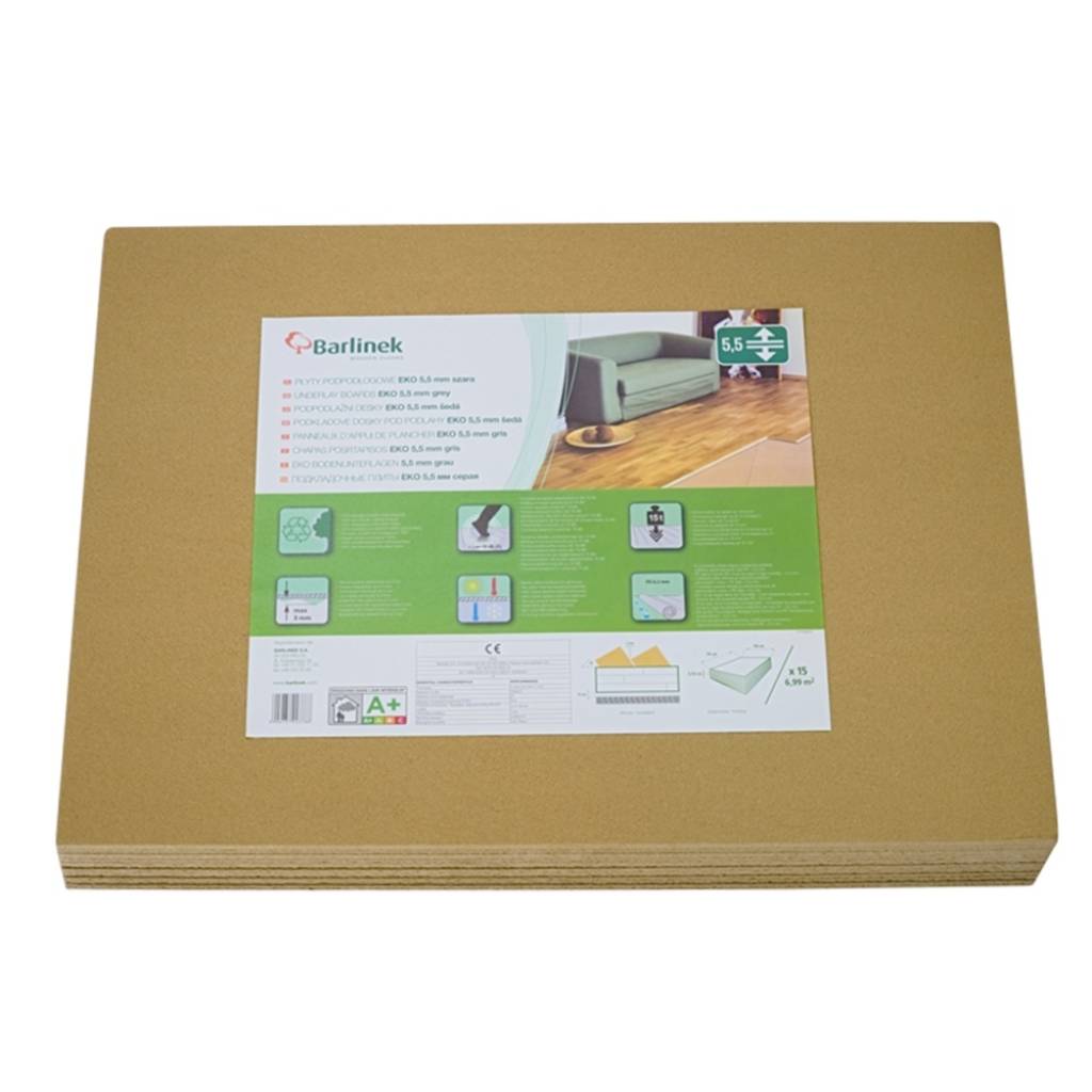 Tani podkład Eko Płyta podpodłogowa ECO 5,5mm, 5906737923788, Podkład, Barlinek Akcesoria, Barlinek