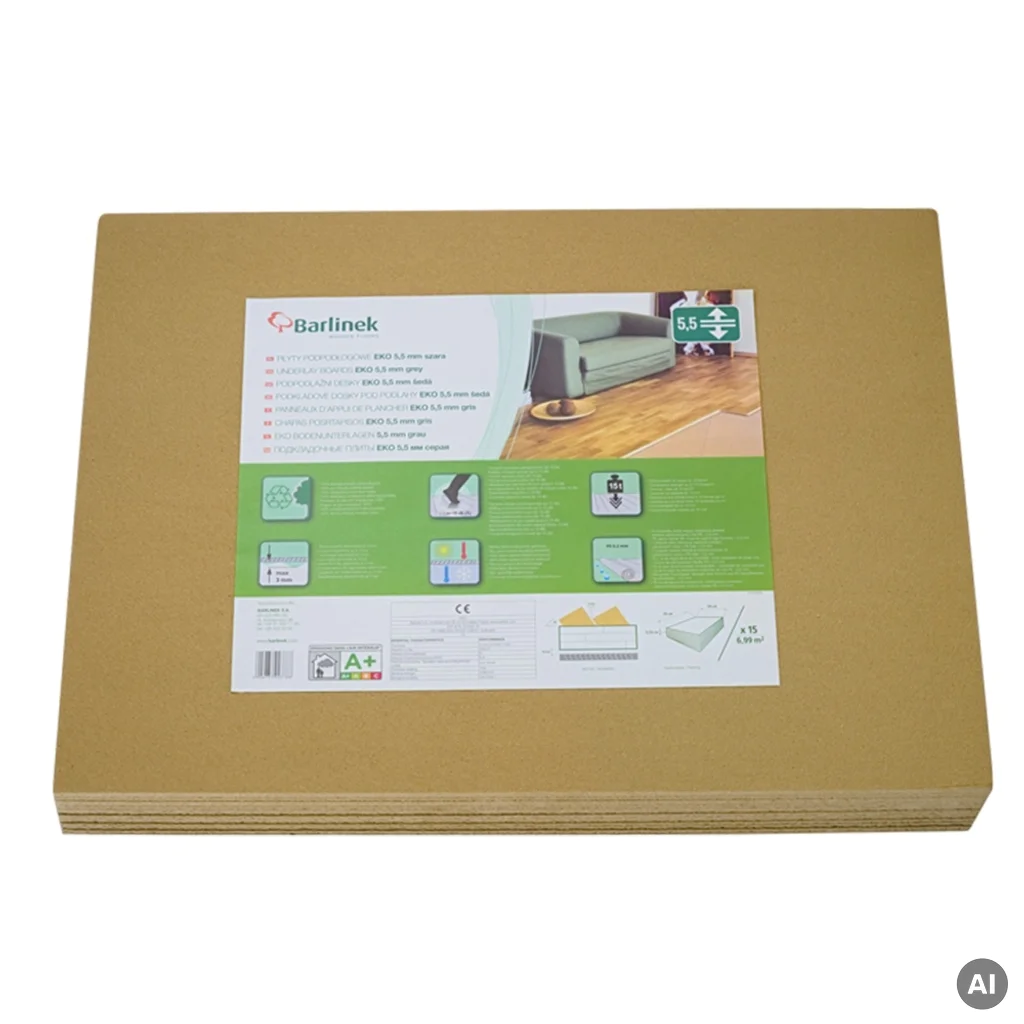 Podkład Eko Płyta podpodłogowa ECO 5,5mm, 5906737923788, Podkład, Barlinek Akcesoria, Barlinek