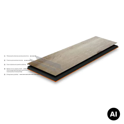 Panele Winylowe LVT Mantaro Spice MAN HB-5620-IB Klasa 34 6.5 mm
