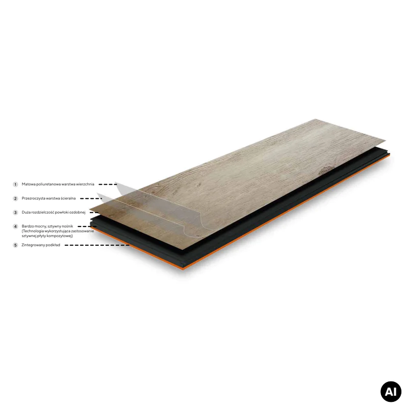 Panele Winylowe LVT Mantaro Spice MAN HB-5620-IB Klasa 34 6.