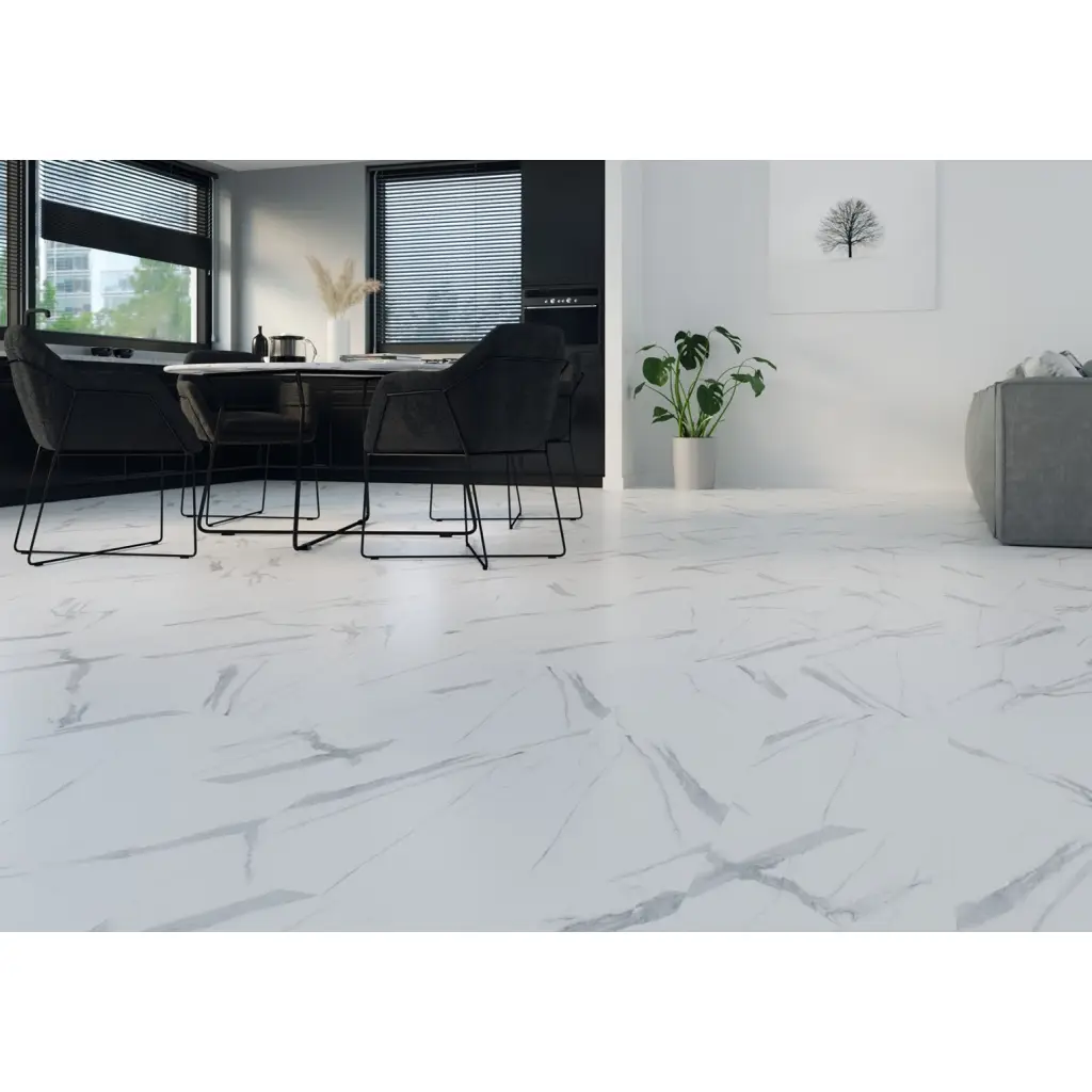Panele Winylowe SPC LVT Snow Carrara 5905167839782 Klasa 32 4 mm, Podłoga winylowa, BiClick XXL STONE, Afirmax