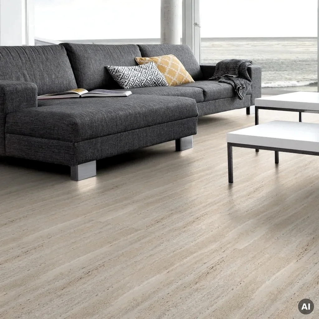 Panele winylowe samoprzylepne Travertin 2 mm Klasa 22, 0201, Podłoga winylowa, Samoprzylepne Senso Self-Adhesive Natural, Gerflor