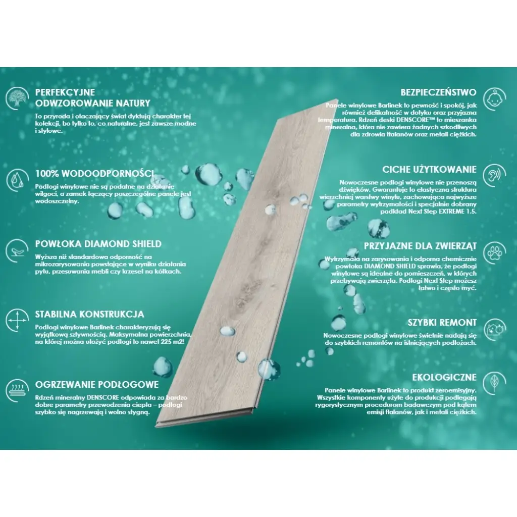 Panele Winylowe Mystic Elba V5ID-A31-MYS-12042M-142S Klasa 31 4.2 mm, Panele winylowe, Next Step Rich Line, Barlinek