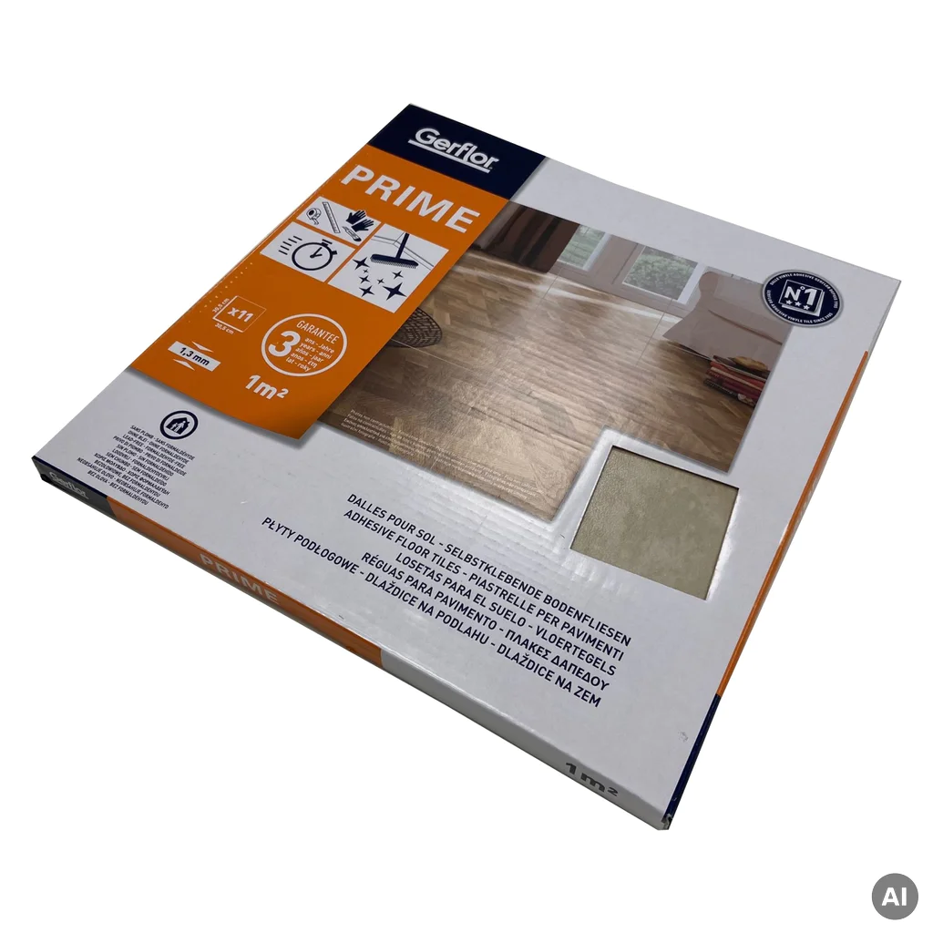 Panele Winylowe Samoprzylepne Mozaika Azulejo 1.3 mm Klasa 22, 0005, Podłoga winylowa, Samoprzylepne Senso Vinyl Tails Prime, Gerflor