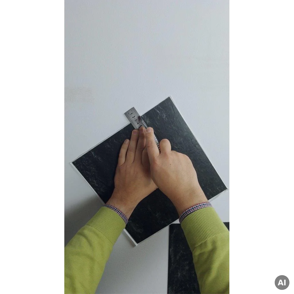 Panele Winylowe Samoprzylepne Kamień Łupek Czarny BZY616-6 1.8 mm, Panele winylowe, LVT Samoprzylepne 2STEPS, Boccho