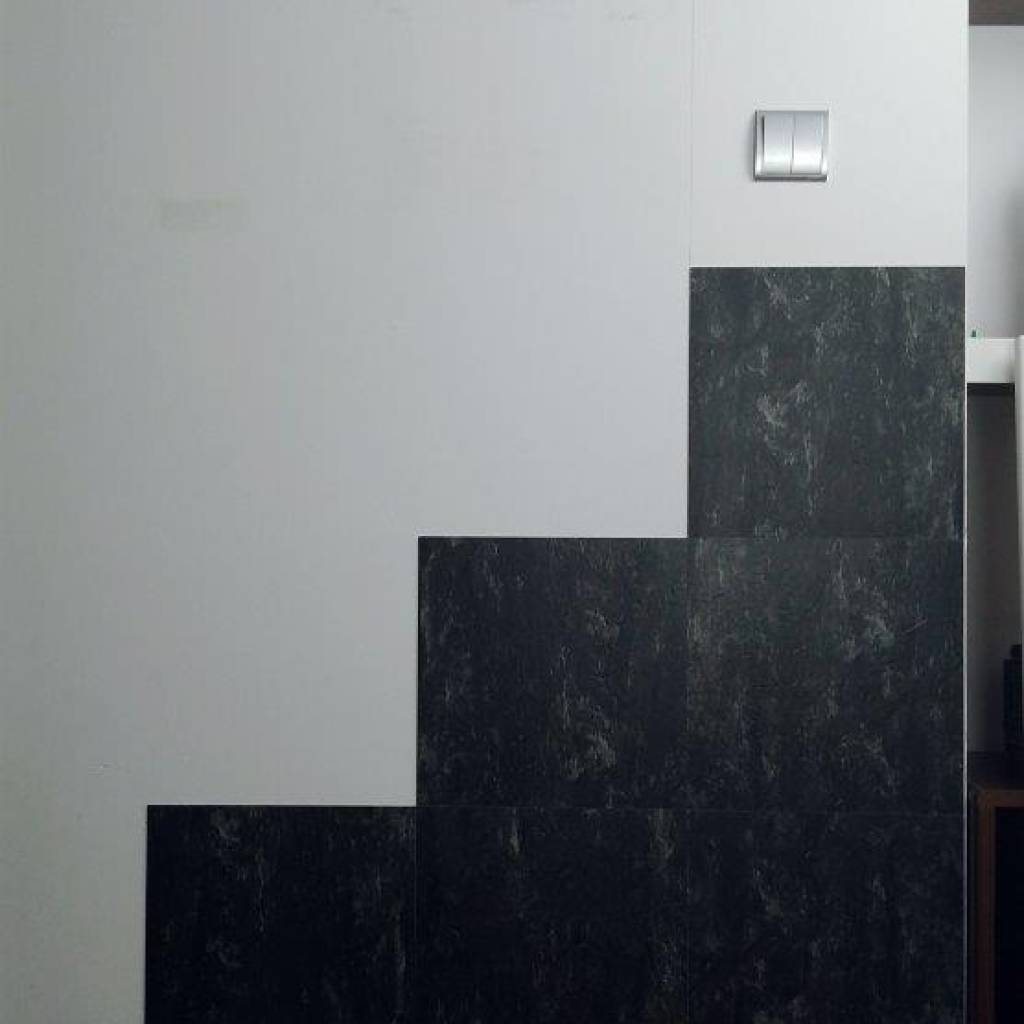 Panele Winylowe Samoprzylepne Kamień Łupek Czarny BZY616-6 1.8 mm, Panele winylowe, LVT Samoprzylepne 2STEPS, Boccho