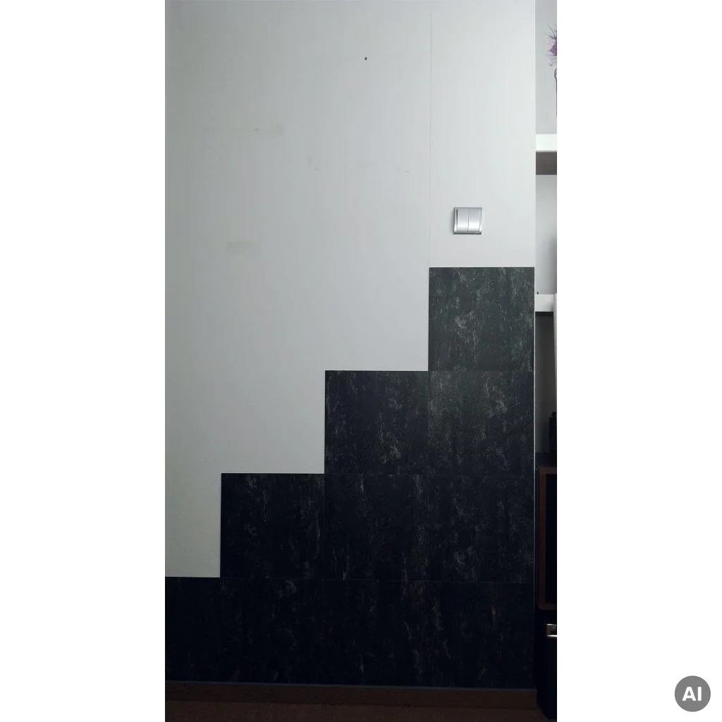 Panele Winylowe Samoprzylepne Kamień Łupek Czarny BZY616-6 1.8 mm, Panele winylowe, LVT Samoprzylepne 2STEPS, Boccho
