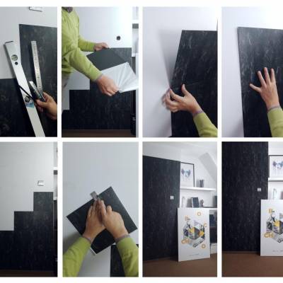 Panele winylowe Panele Winylowe Samoprzylepne Granit Strzegomski BZY620-6