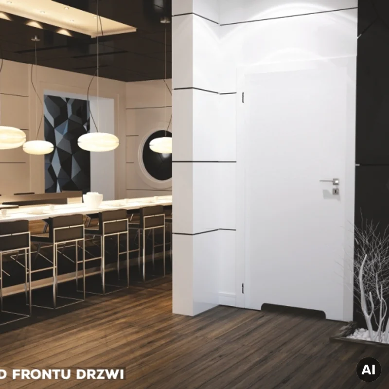 Drzwi Norma Decor 1 Lewe 70 cm Przylgowe z podcięciem wenty