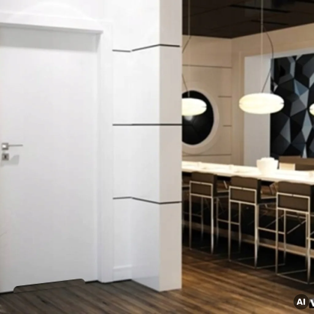 Drzwi Norma Decor 1 Lewe 70 cm Przylgowe z podcięciem wentylacyjnym, 100054318, Drzwi wewnetrzne, Norma Decor, Invado