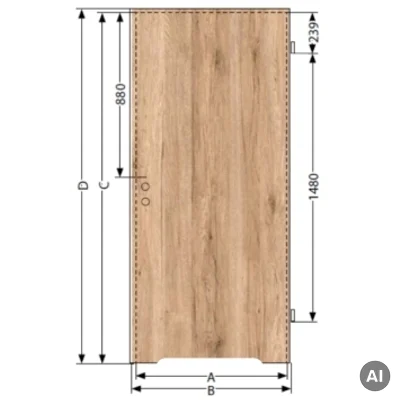 Drzwi Norma Decor 1 Prawe 70 cm Przylgowe z podcięciem wentylacyjnym, 100054326