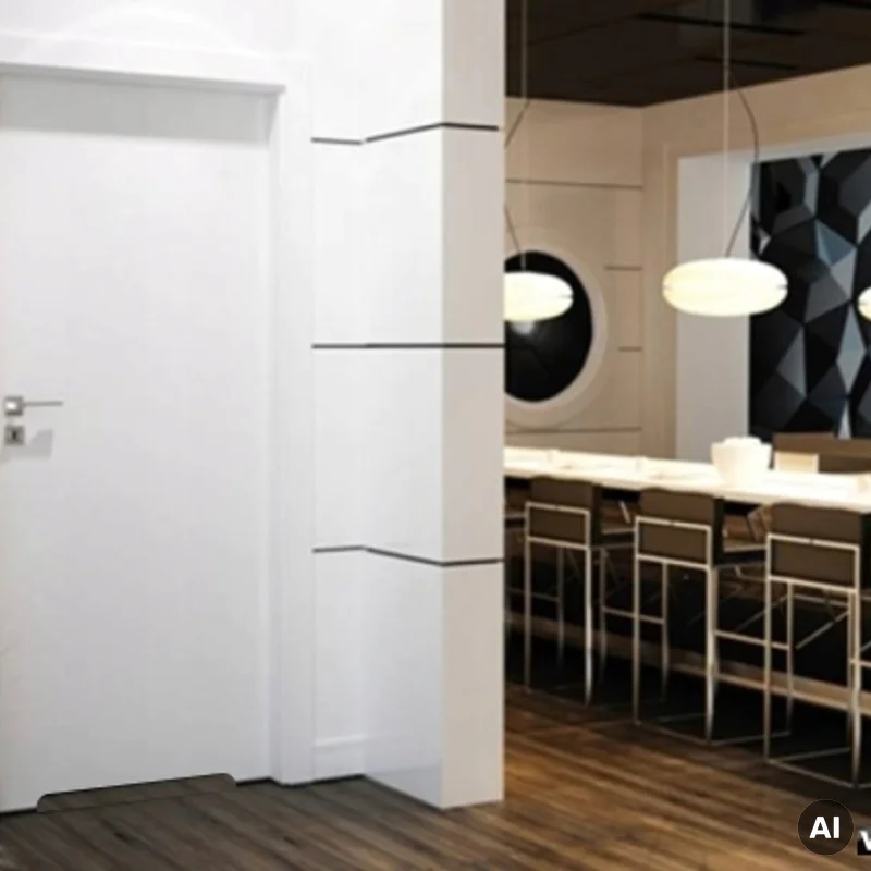 Drzwi Norma Decor 1 Lewe 80 cm Przylgowe z podcięciem wenty