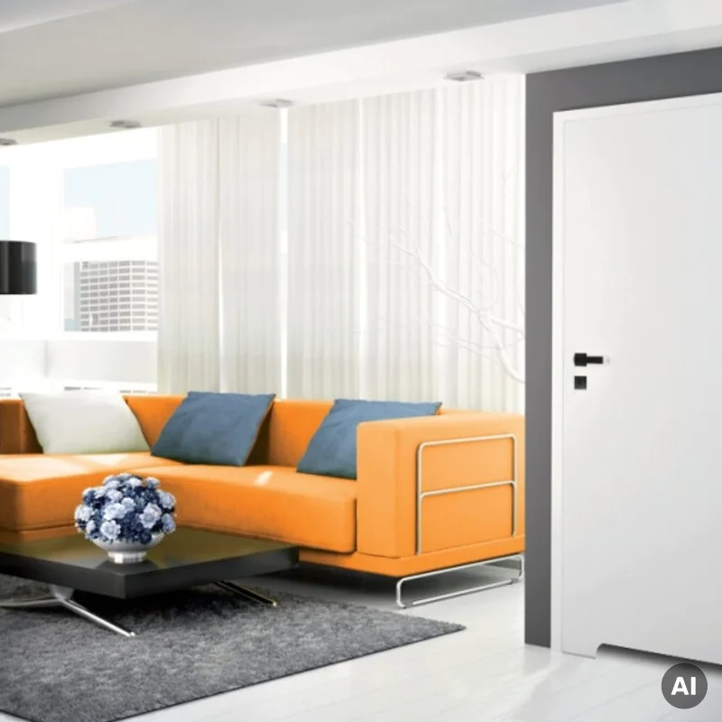 Drzwi Norma Decor 1 Prawe 80 cm Przylgowe z podcięciem went