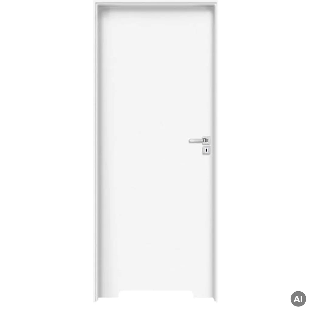 Drzwi Norma Decor 1 Prawe 80 cm Przylgowe z podcięciem wentylacyjnym, 100054346, Drzwi wewnetrzne, Norma Decor, Invado