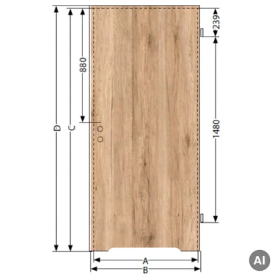 Drzwi Norma Decor 1 Prawe 80 cm Przylgowe z podcięciem wentylacyjnym, 100054346