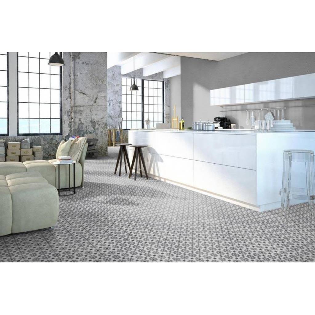 Panele Winylowe LVT Flowstone Jugendstil 44532 Klasa 33 4.5 mm, Podłoga winylowa, Ceramin (SPC), Classen