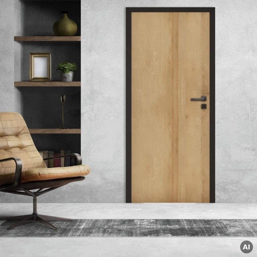 Komplet Drzwi + Ościeżnica regulowana Invado Loft lewe 80 cm bezprzylgowe , 100063795, Drzwi wewnętrzne, Invado Loft, Invado