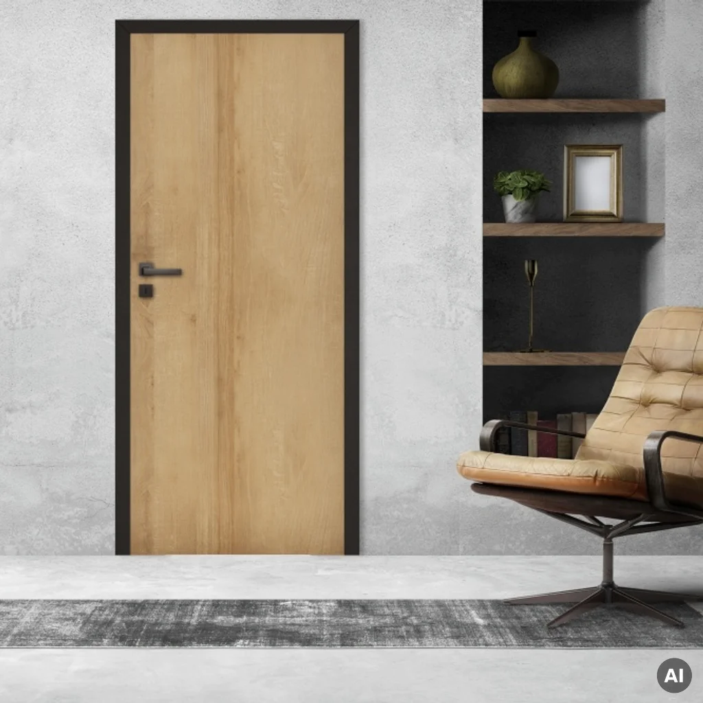 Komplet Drzwi + Ościeżnica regulowana Invado Loft prawe 80 cm bezprzylgowe , 100063796, Drzwi wewnętrzne, Invado Loft, Invado