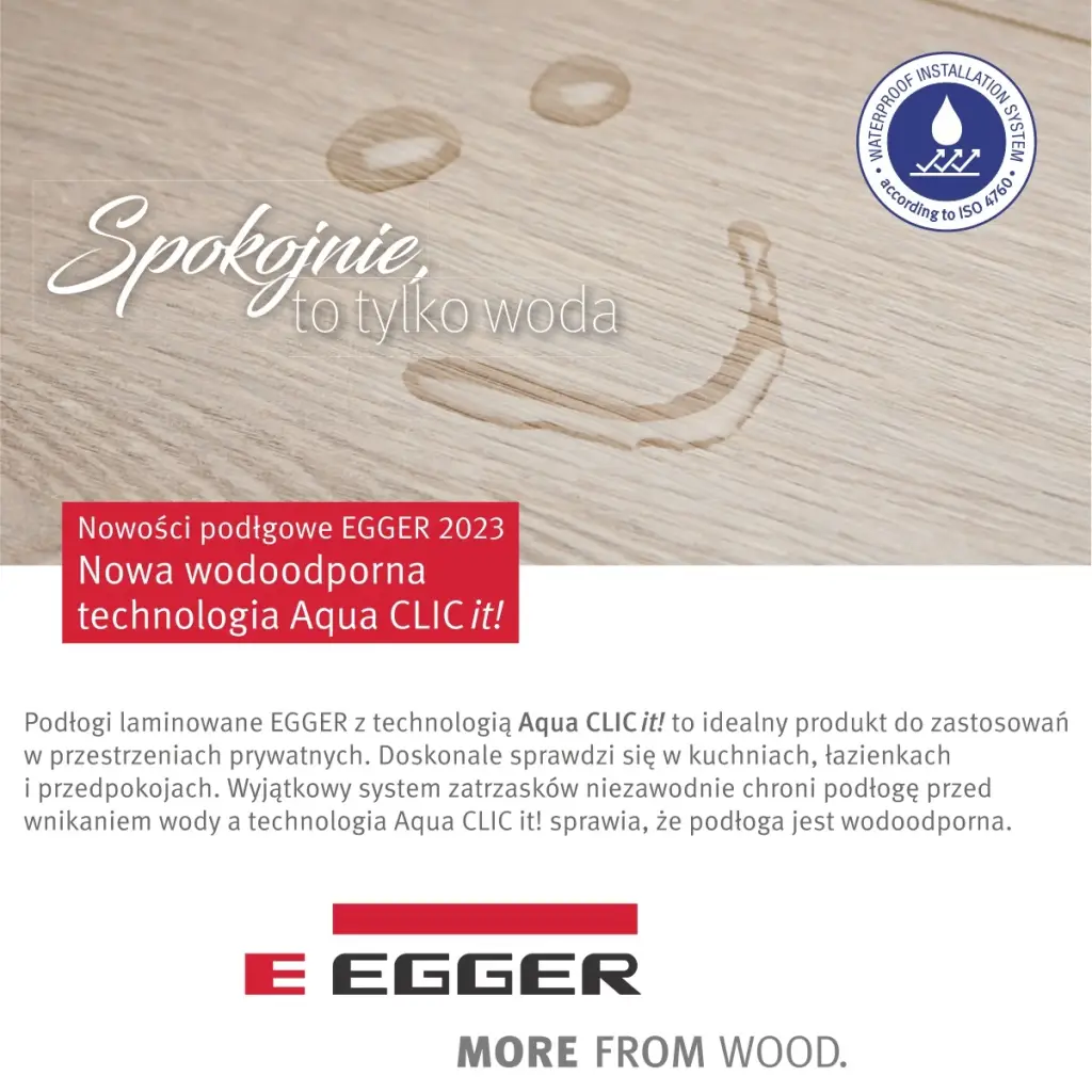 Dąb Predaia miodowy EL1005 AC4 8 mm, 1667174, Panele podłogowe, Aqua+ Clic it Classic, Egger