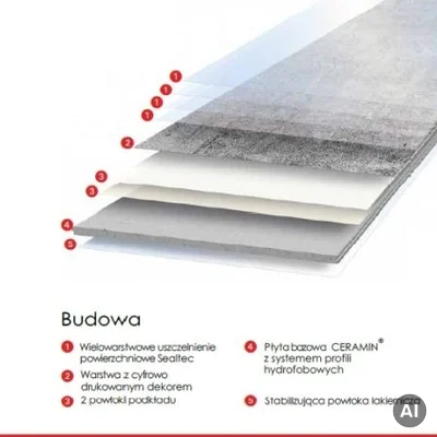 Panele winylowe Diamond Beige Beton 51006 Klasa 34 3.2 mm TAK