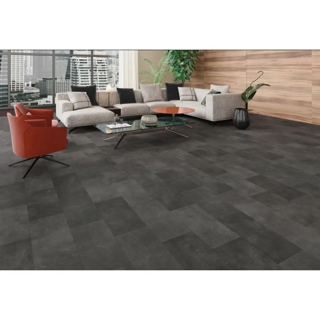 Panele winylowe LVT Avesuvius Anthracit Beton ciemny 51003 Klasa 34 3.2 mm, Podłoga winylowa, Ceramin, Classen