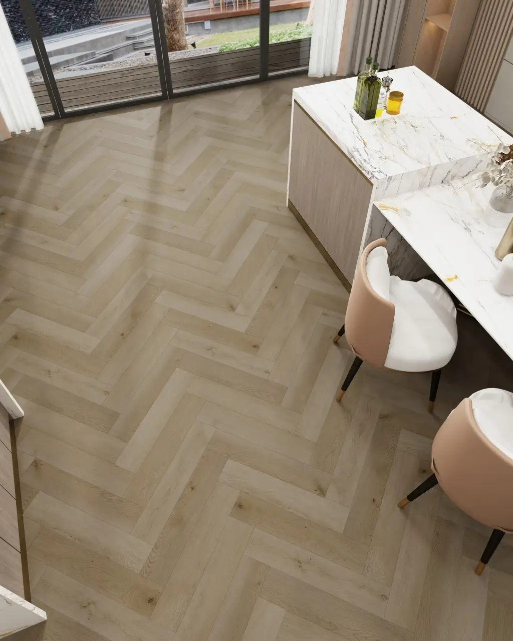 Panele winylowe SPC LVT Jodełka Alhambra Klasa 33 4.5 mm, PAN000250, Panele winylowe, Palazzo Herringbone, Metamorphose