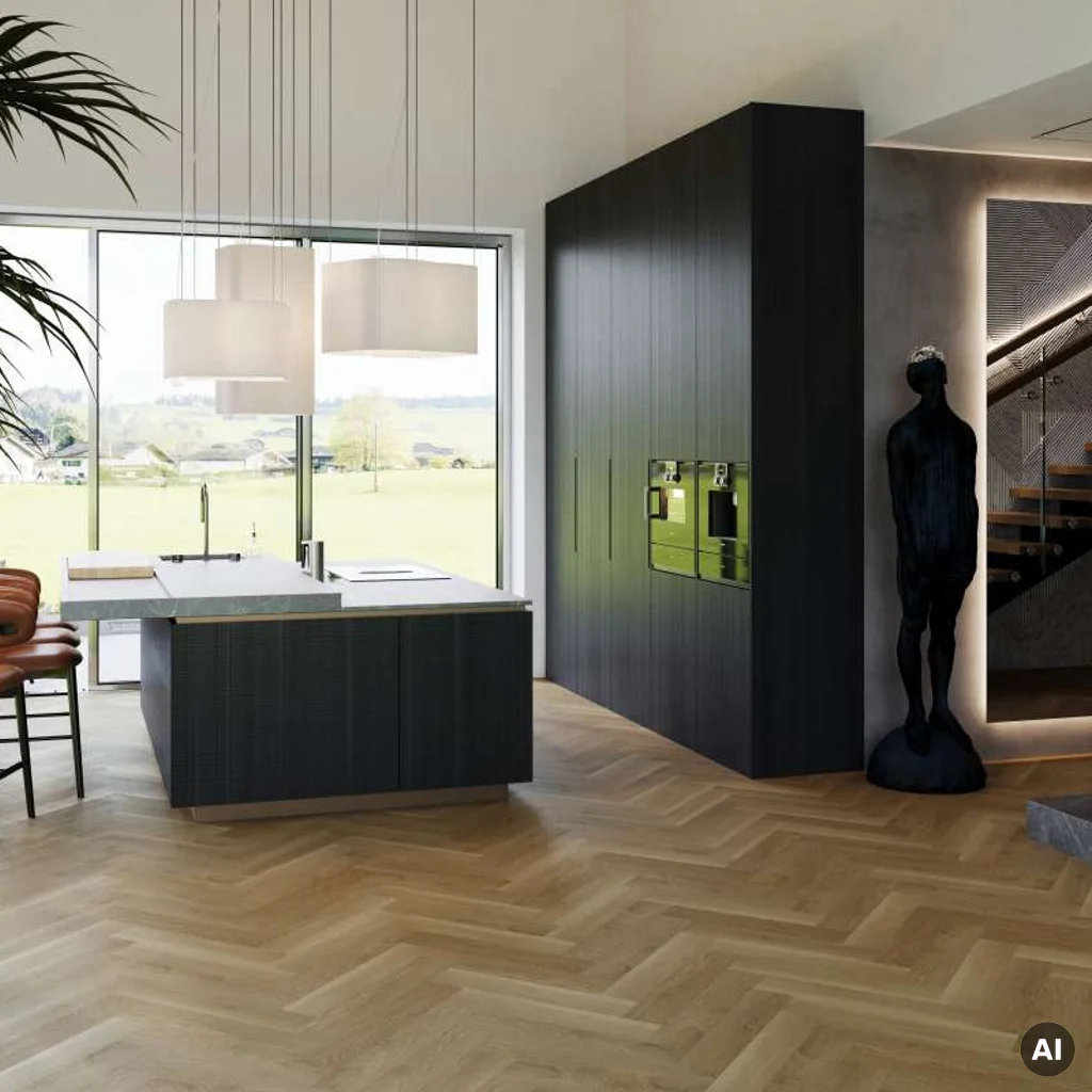 Panele winylowe z podkładem Jodełka Brittany 5 mm Klasa 31, EVCC40XO-0525-4V-03TE-111, Panele winylowe, Herringbone, VinCore