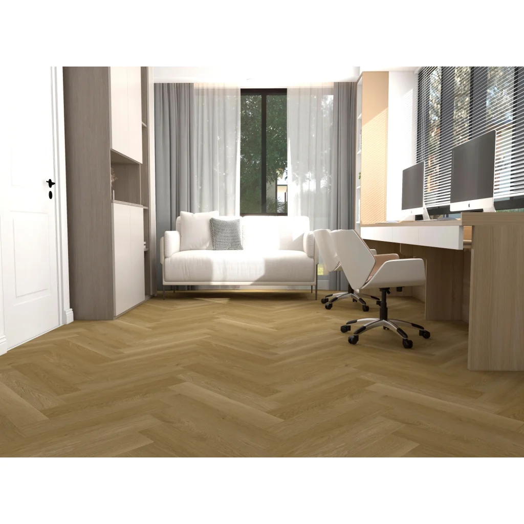 Panele winylowe ze zintegrowanym podkładem Jodełka Brittany Klasa 31 5 mm, EVCC40XO-0525-4V-03TE-111, Panele winylowe, Herringbone, VinCore