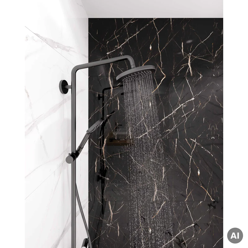 Panele ścienne Calacatta Black 30x60 Marmur Czarny Kamień