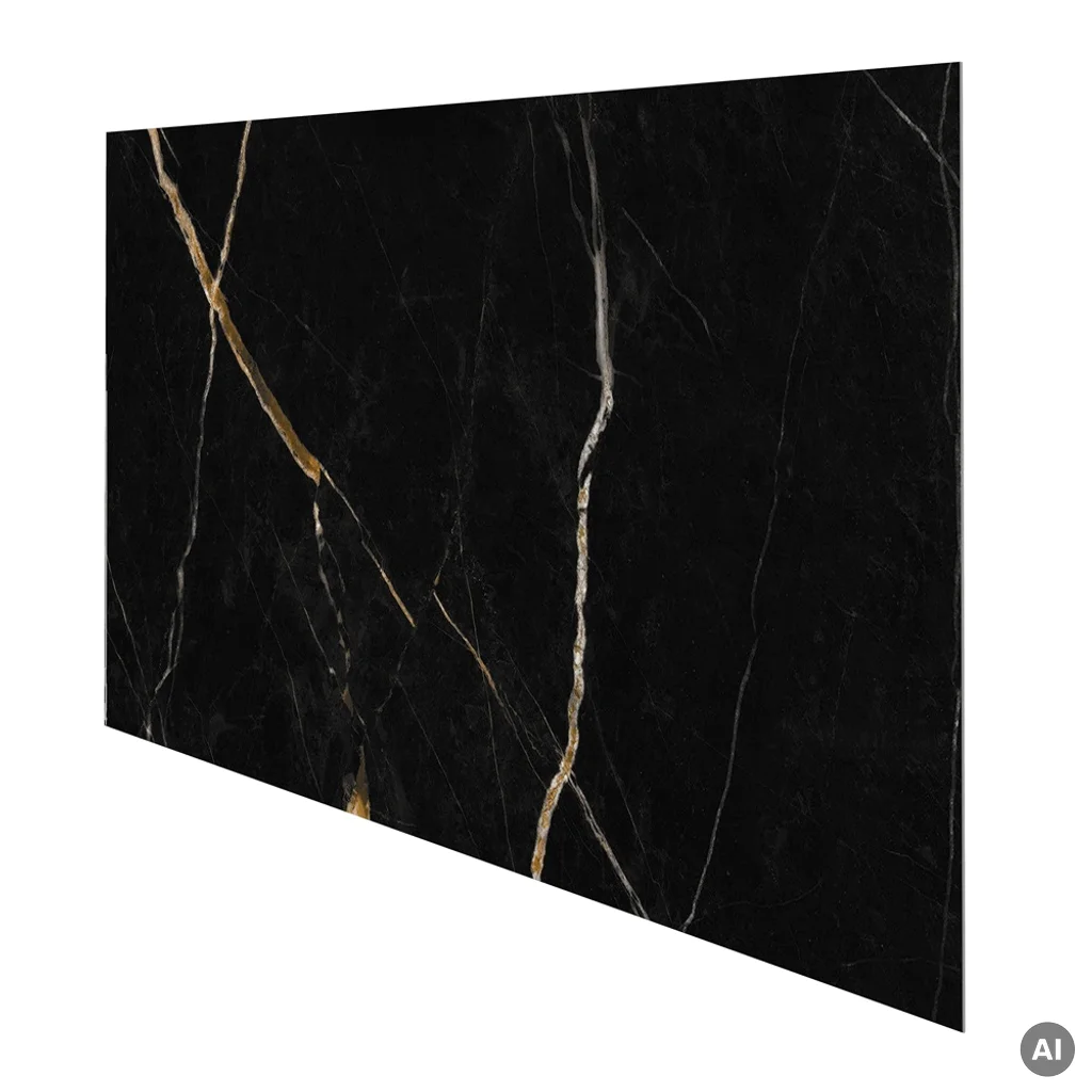 Panele ścienne Calacatta Black 30x60 Marmur Czarny Kamień Połysk 6053390, EC53390, Panele ścienne, Vilo SPC, Vilo