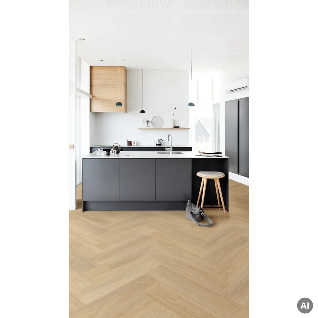 Panele winylowe SPC LVT z podkładem Dąb Tucker Beige Klasa 33 6 mm, 400096639, Podłoga winylowa, Jodełka LVT Unilin, Unilin