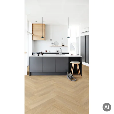 Panele winylowe SPC LVT z podkładem Dąb Tucker Beige Klasa 33 6 mm, 400096639