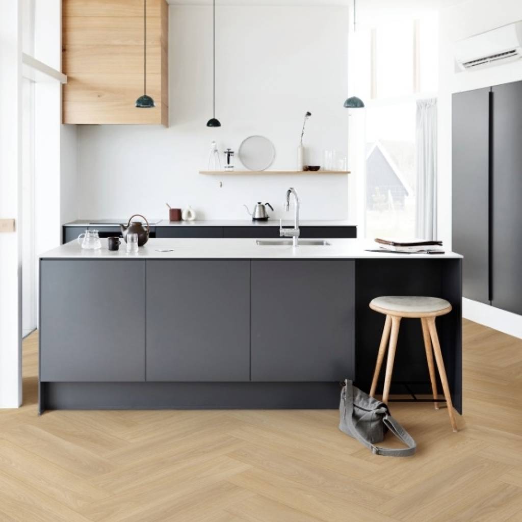 Panele winylowe z podkładem SPC LVT Dąb Tucker Beige 85266 Klasa 33 6 mm, 400096639, Podłoga winylowa, Jodełka LVT Unilin, Unilin