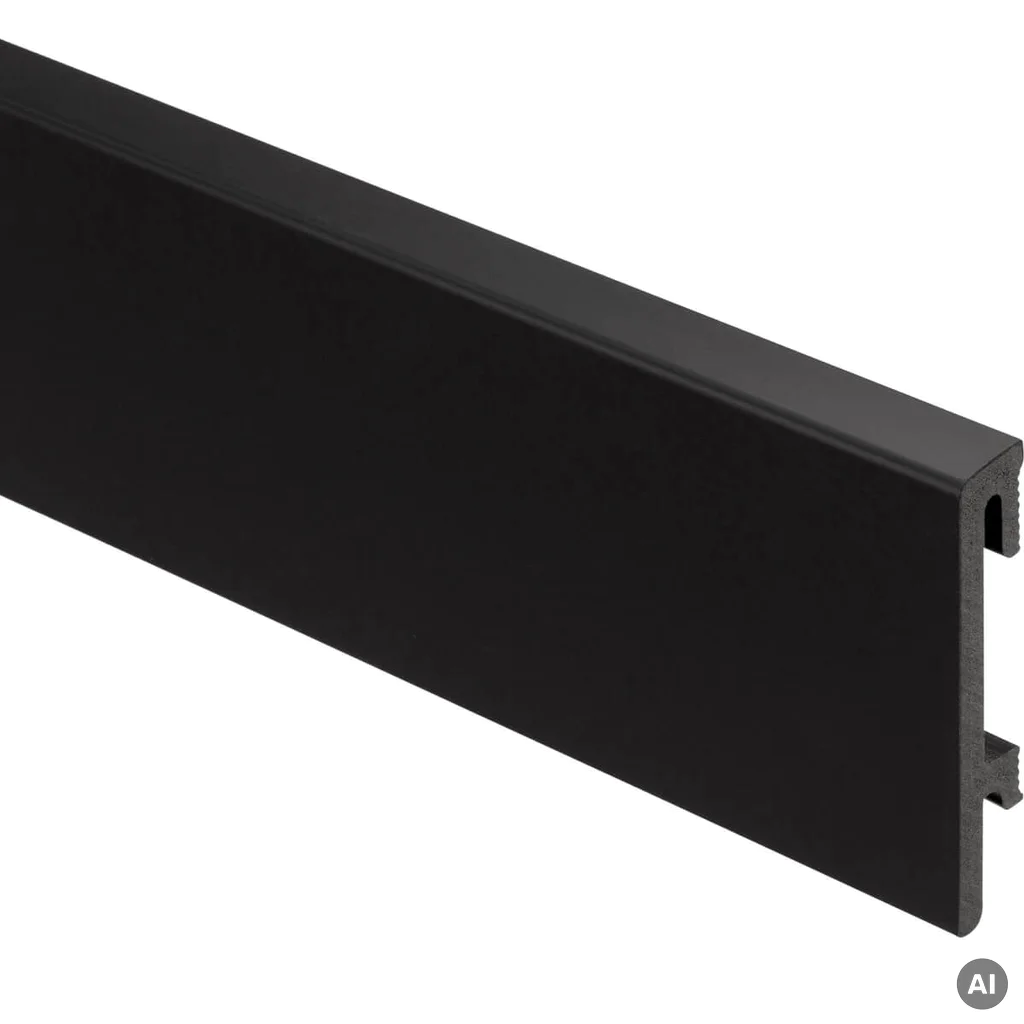 Listwa PS Bravo 80 mm 1,2 m Czarna 307, BR82U3, Listwy przypodłogowe, Bravo, Salag