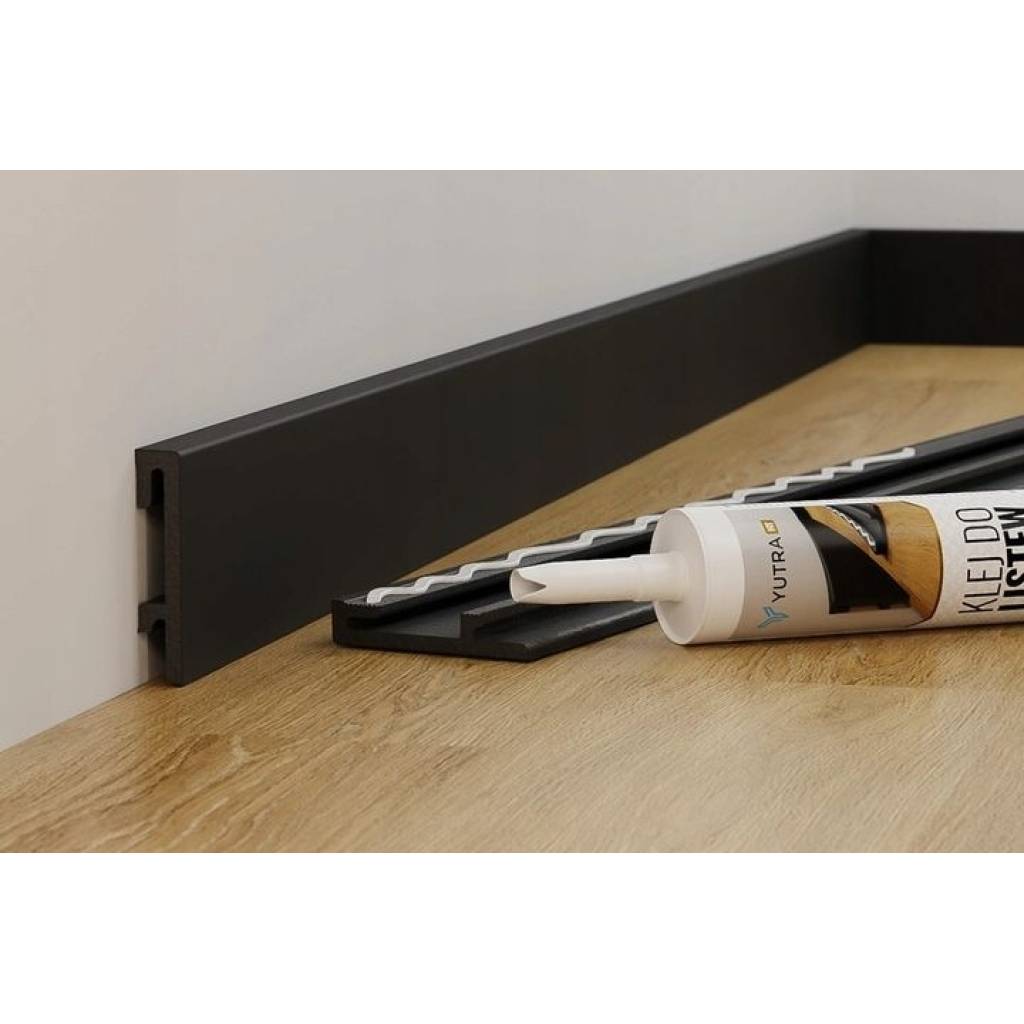 Listwa PS Bravo 80 mm 1,2 m Czarna 307, BR82U3