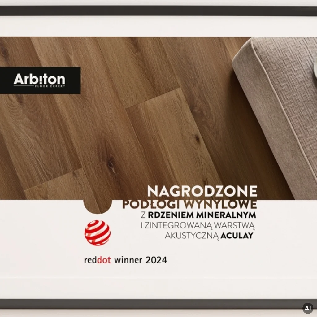 Panele winylowe ze zintegrowanym podkładem SPC LVT Dąb Medicci CWA 177 Klasa 33 5.3 mm TAK, 5905167858172, Panele winylowe, Woodric Acoustic, Arbiton