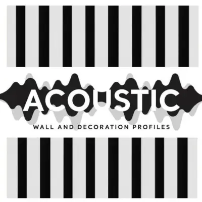 Lamele Akustyczne Czarno-Białe na Filcu L 231, 120044189