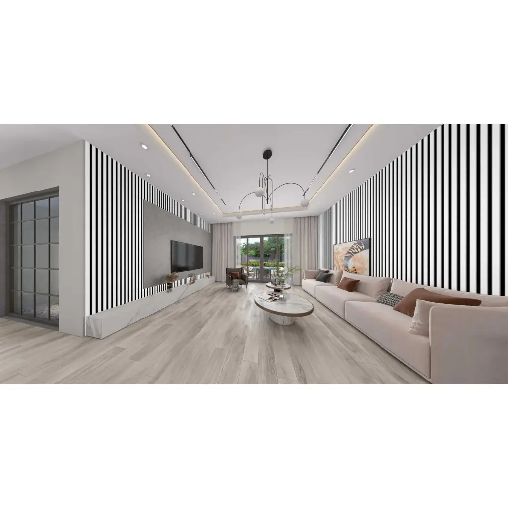 Lamele Akustyczne Czarno-Białe na Filcu L 231, 120044189, Lamele, Lamele akustyczne MDF, AGT