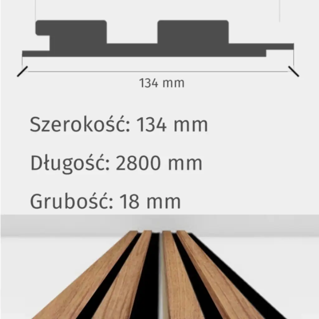 Lamele Akustyczne Czarno-Białe na Filcu L 231, 120044189, Lamele, Lamele akustyczne MDF, AGT